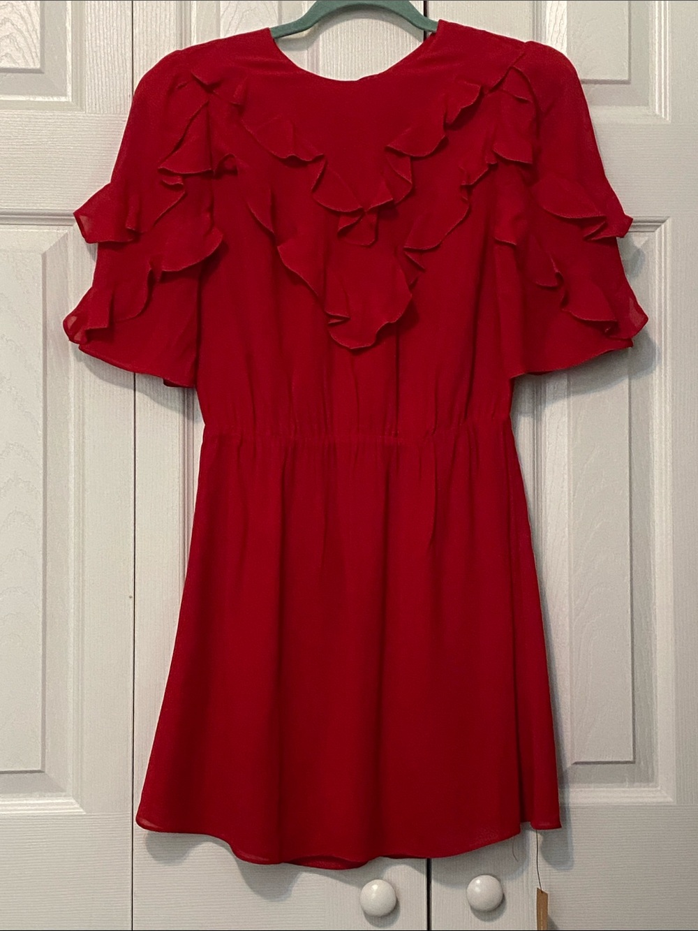 Reformation Red Malachi Mini Dress